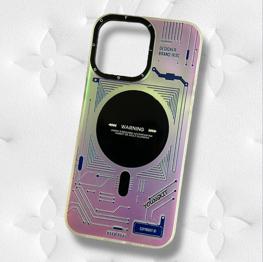 Premium Dual Shade Printed Protective Case For iPhone 14 Pro Max