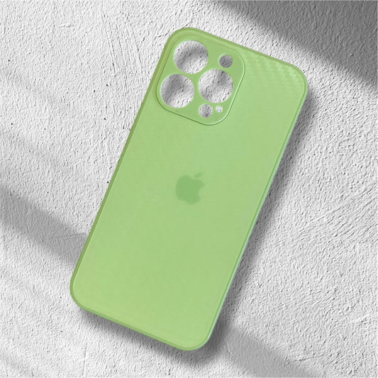 Premium Carbon Fibre Matte Glass Case For iPhone 13 Pro