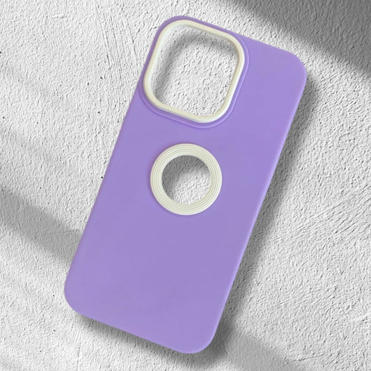 Premium Soft Silicon Logo Cut Case For iPhone 13 Pro