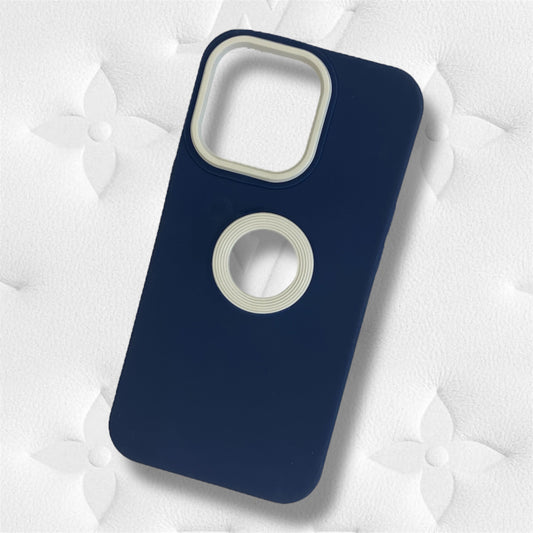 Premium Silicon Logo Cut Case For iPhone 13 Pro Max