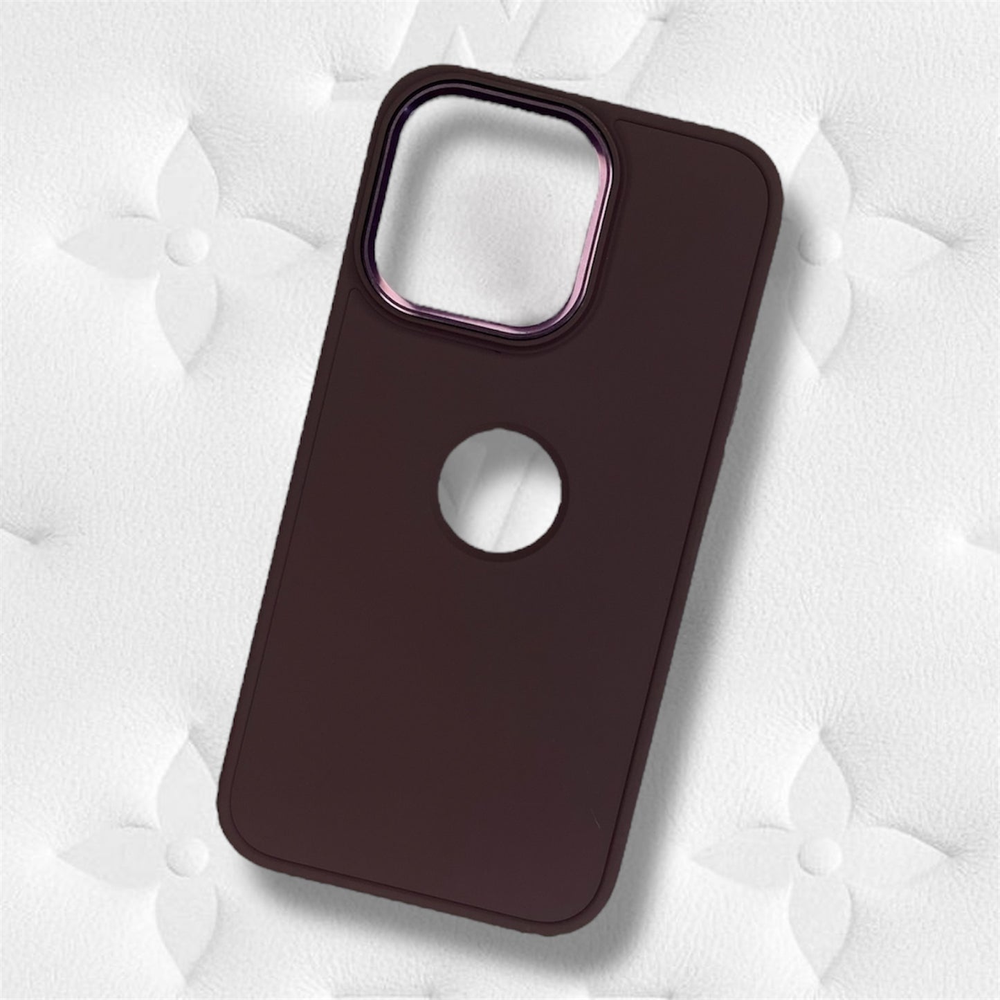 Premium Back Matte Logo Cut Protective Case For iPhone 13 Pro