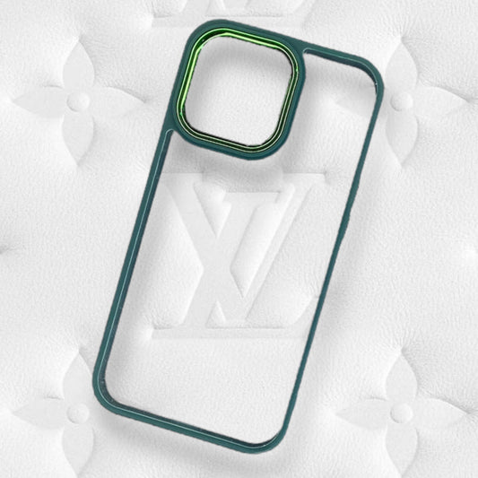Premium Side Colour Back Hard Transparent Protective Case For iPhone 13 Pro