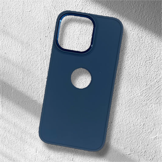 Premium Back Matte Case With Logo Cut For iPhone 13 Pro