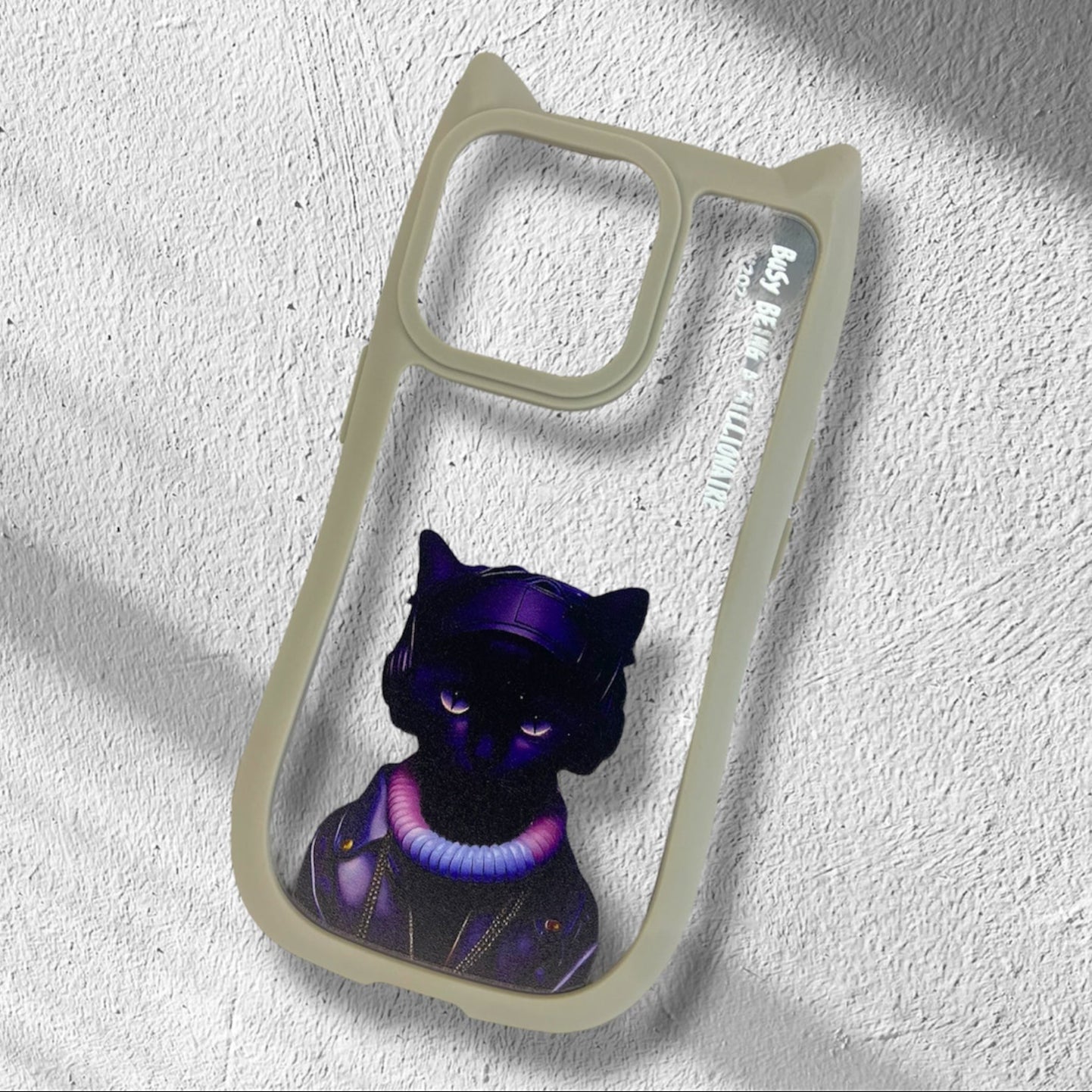 Premium Girlish Cat Printed Case For iPhone 13 Pro