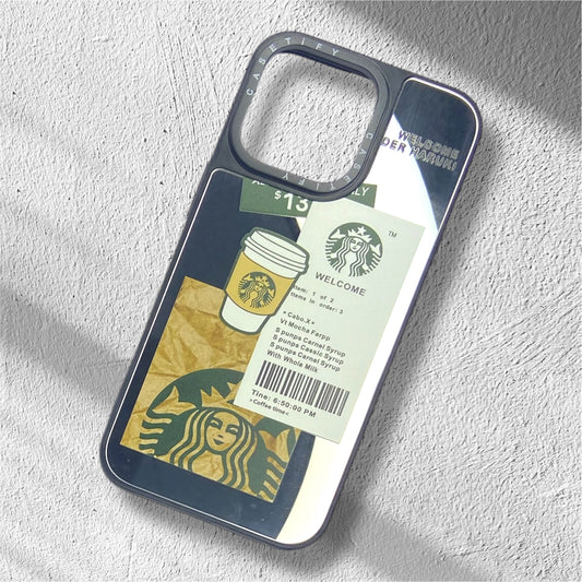 Premium Mirror Starbucks Protective Case For iPhone 13 Pro