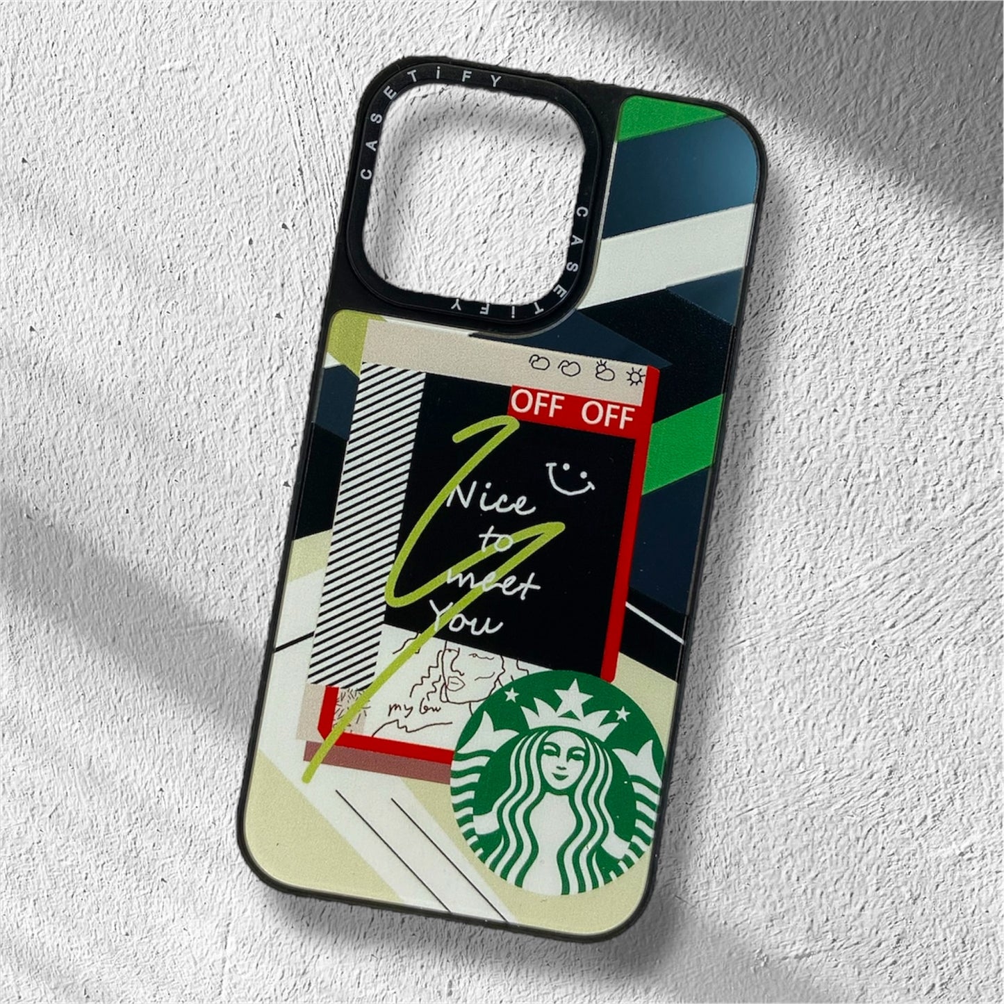 Premium Mirror Starbucks Protective Case For iPhone 14 Pro Max