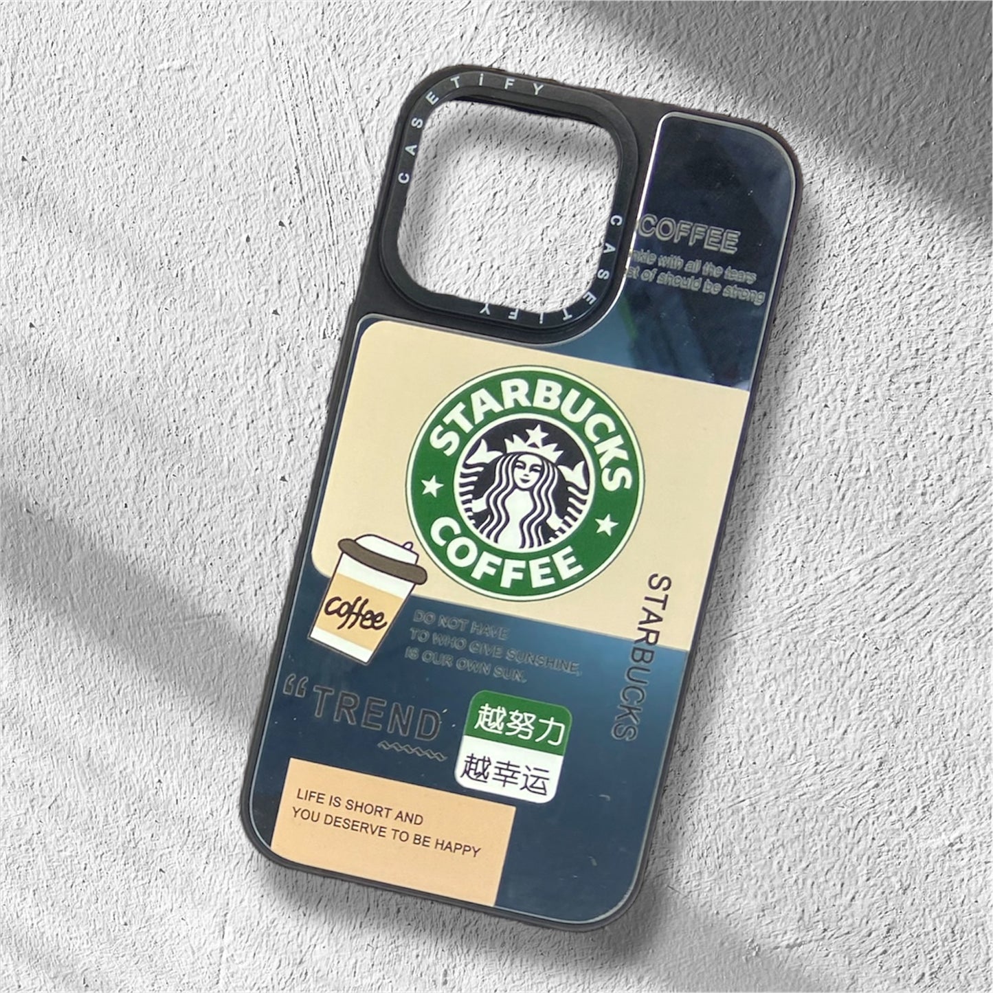 Premium Mirror Starbucks Protective Case For iPhone 13 Pro