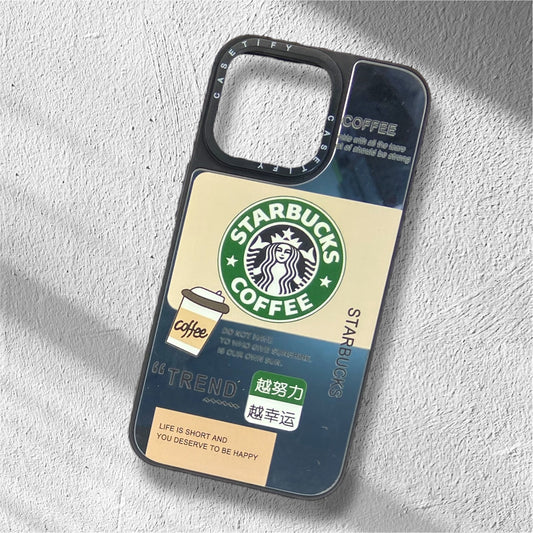 Premium Mirror Starbucks Protective Case For iPhone 13 Pro