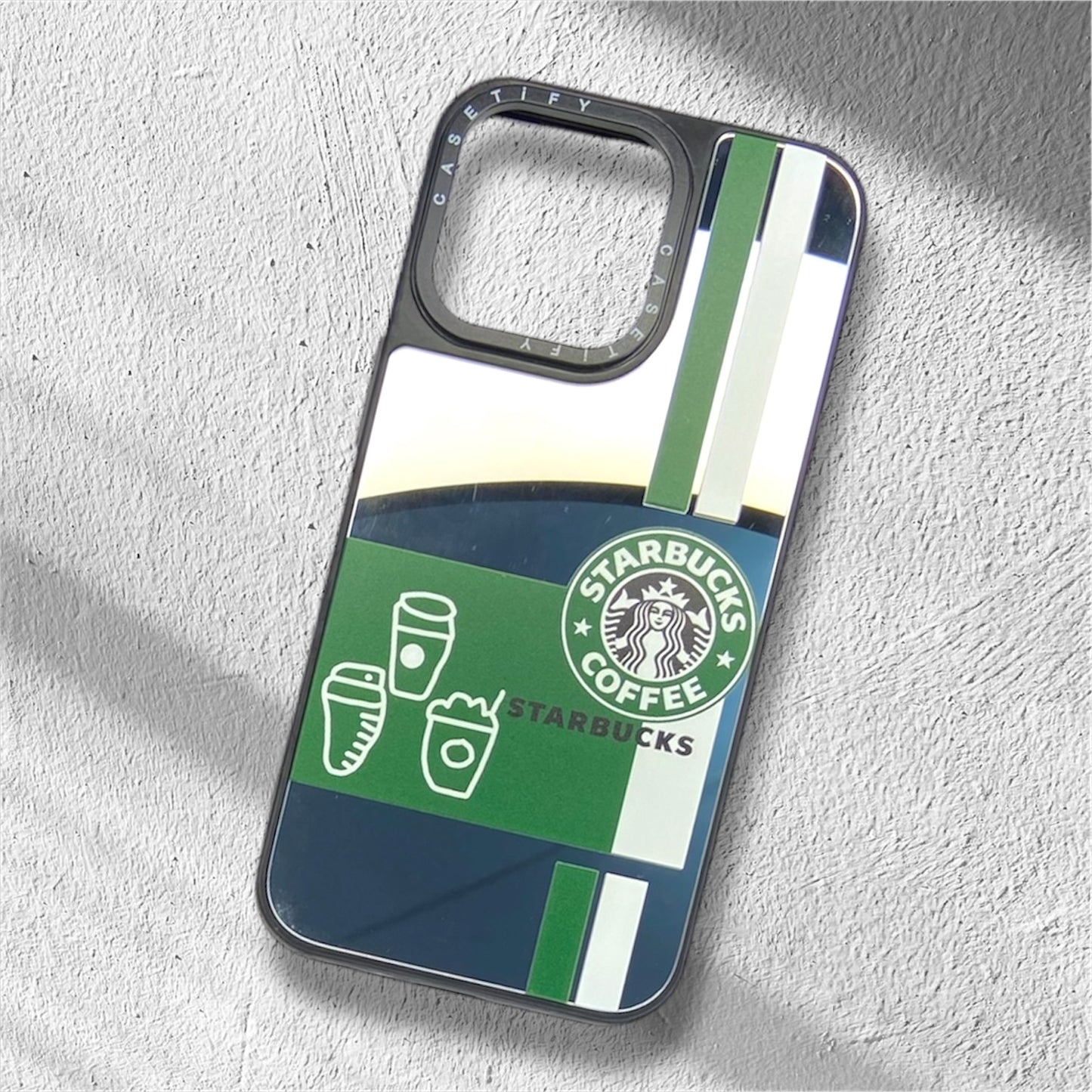 Premium Mirror Starbucks Protective Case For iPhone 13 Pro