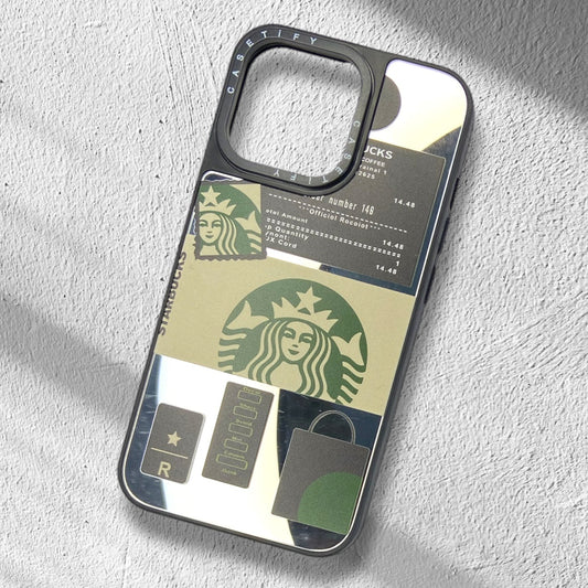Premium Mirror Printed Starbucks Protective Case For iPhone 13 Pro