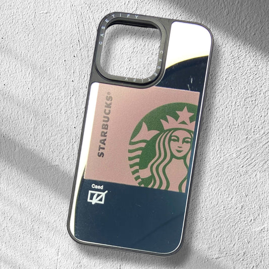 Premium Mirror Starbucks Protective Case For iPhone 13 Pro