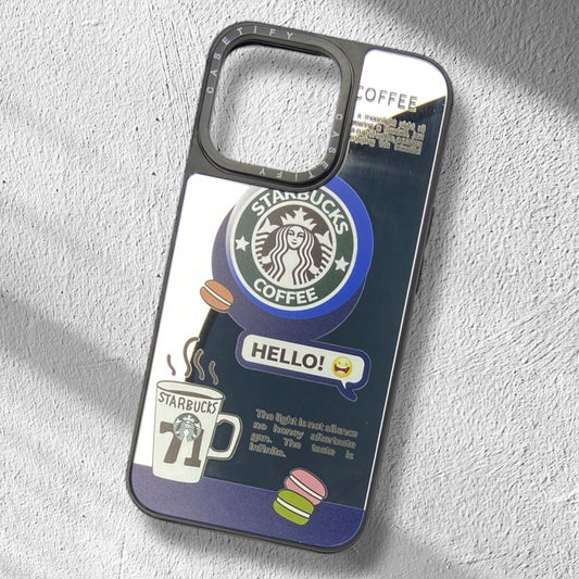 Premium Mirror Starbucks Protective Case For iPhone 13 Pro