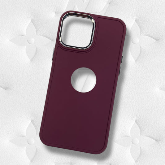 Premium Matte Silicon With Logo Cut Protective Case For iPhone 13 Pro Max
