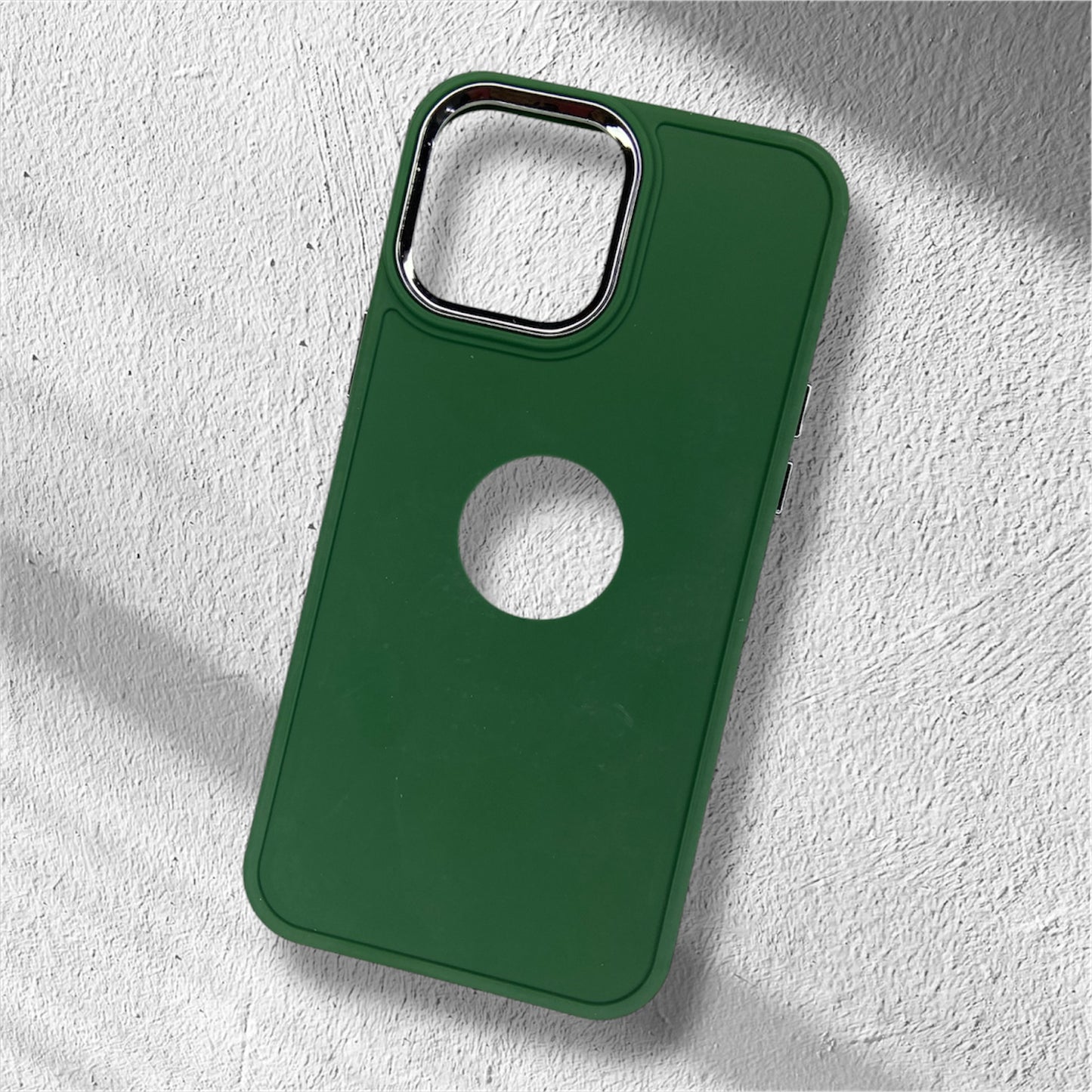 Premium Matte Silicon With Logocut Protective Case For iPhone 13 Pro Max