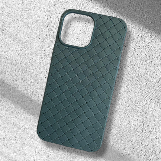 Premium Soft Silicon Cross Cut Protective Case For iPhone 13 Pro Max