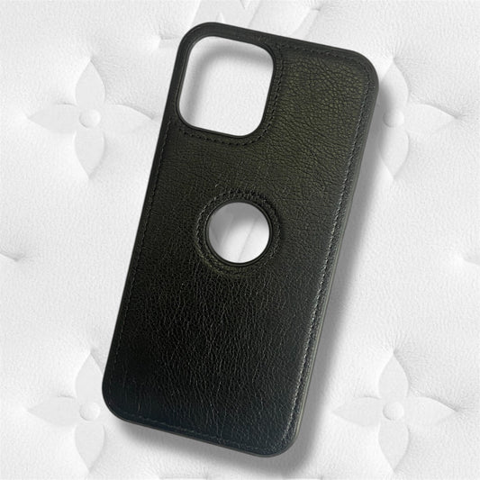 Premium Leather Protective Case With Logo Cut For iPhone 13 Pro Max