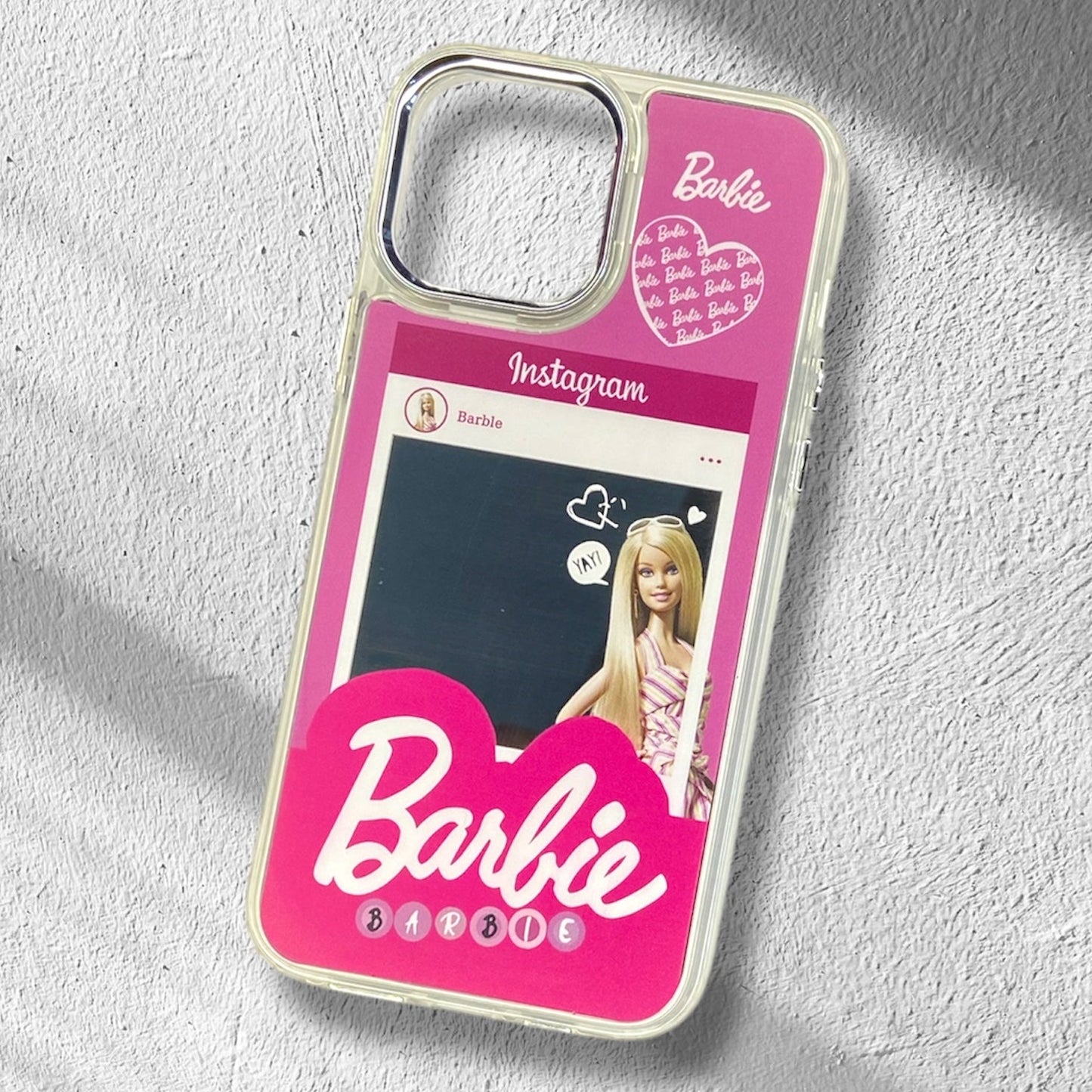 Premium Mirror Barbie Case For iPhone 13 Pro Max