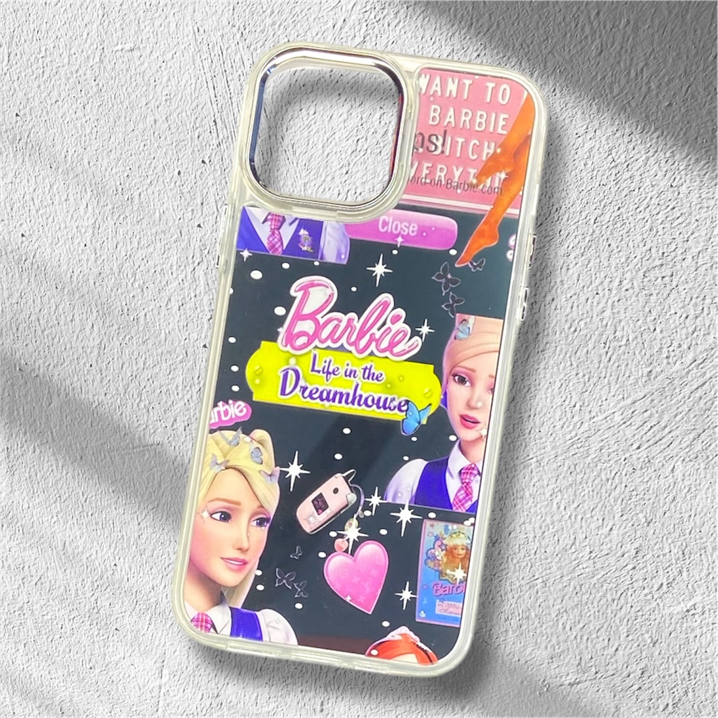Premium Mirror Barbie Protective Case For iPhone 13 Pro Max