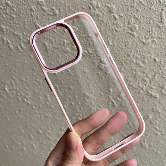 Premium Side Colour Transparent Protective Case For iPhone 13 Pro Max