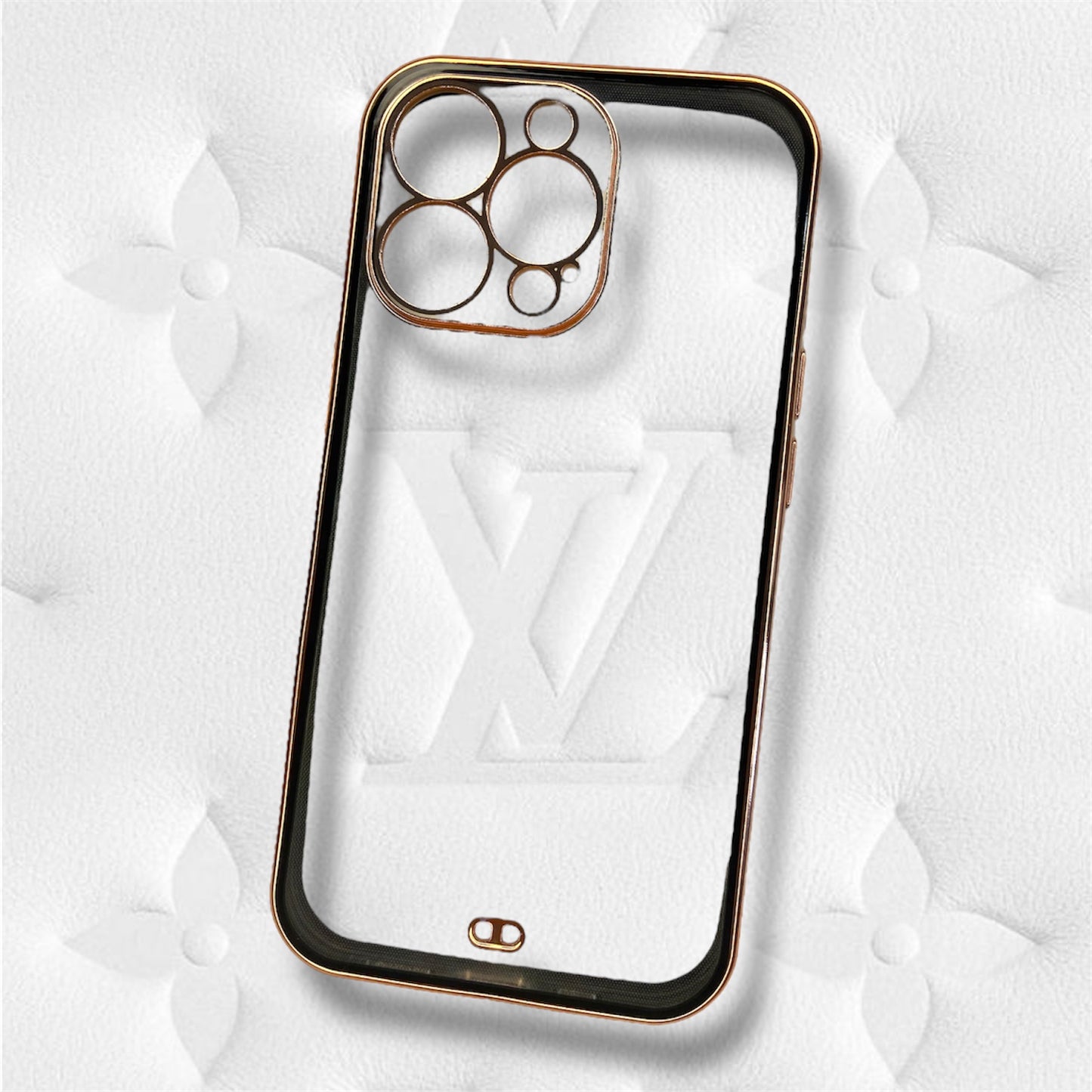 Premium Side Colour With Chrome Camera Protection Case For iPhone 13 Pro Max