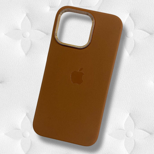 Premium Leather Protective Case With Logo For iPhone 13 Pro Max