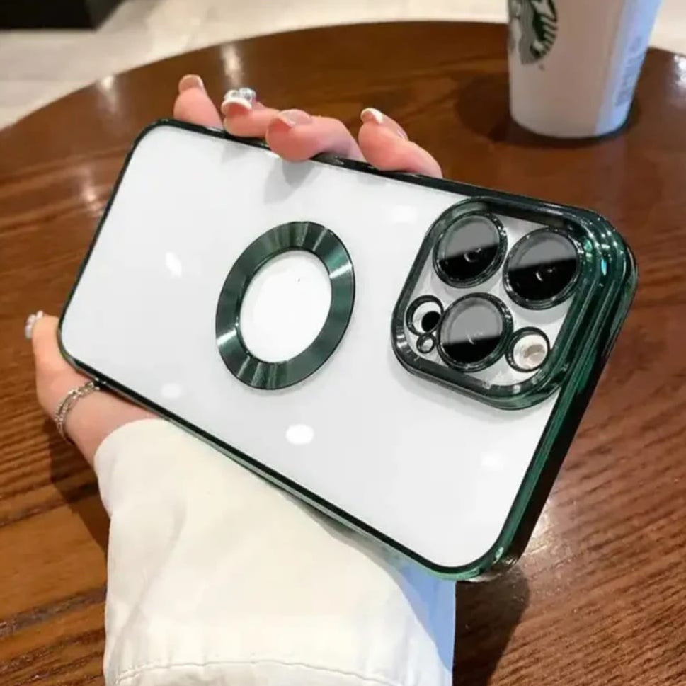 Premium Transparent Logo Cut Case With Camera Protection For iPhone 13 Pro Max