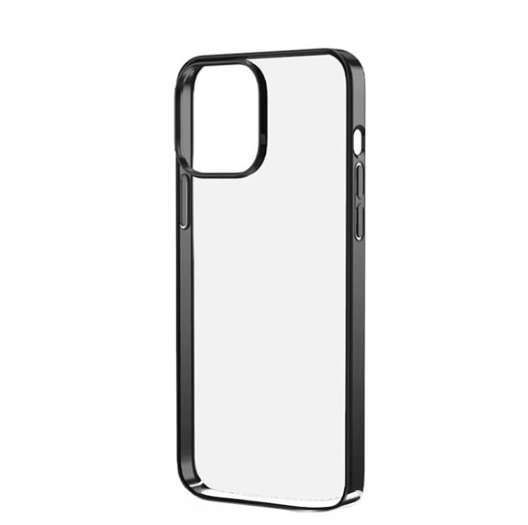 Premium Side Crome Back Transparent Case for iPhone 16 Pro Max