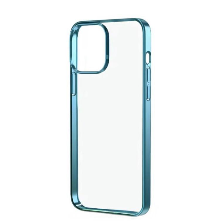 Premium Side Crome Back Transparent Case for iPhone 16 Pro Max