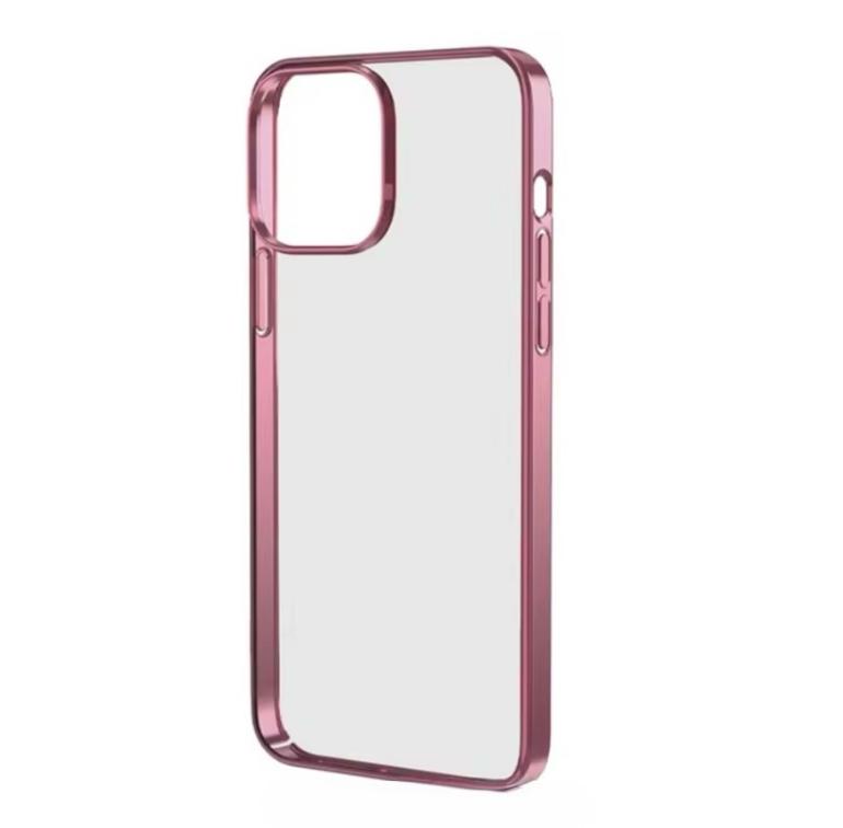 Premium Side Crome Back Transparent Case for iPhone 16 Pro Max