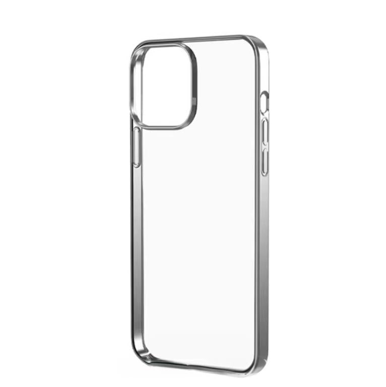 Premium Side Crome Back Transparent Case for iPhone 16 Pro Max