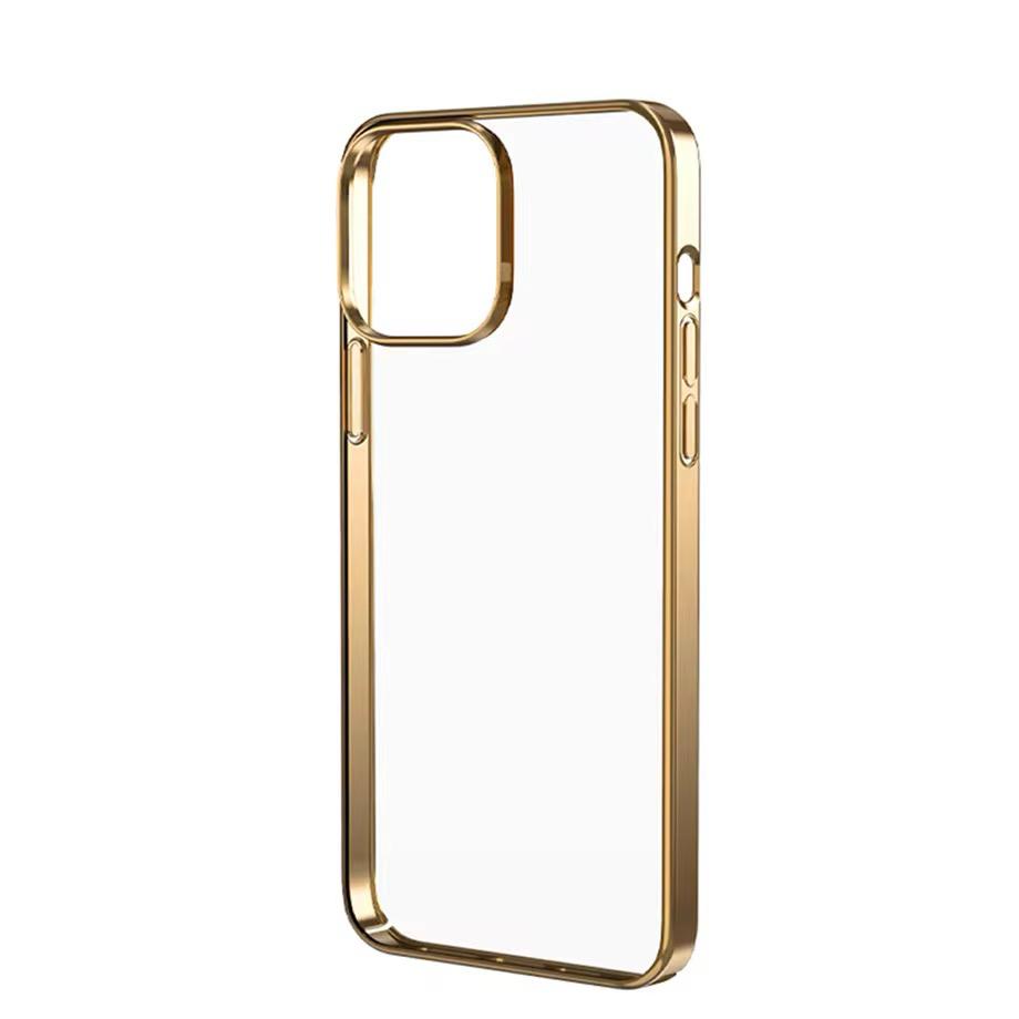 Premium Side Crome Back Transparent Case for iPhone 16 Pro Max