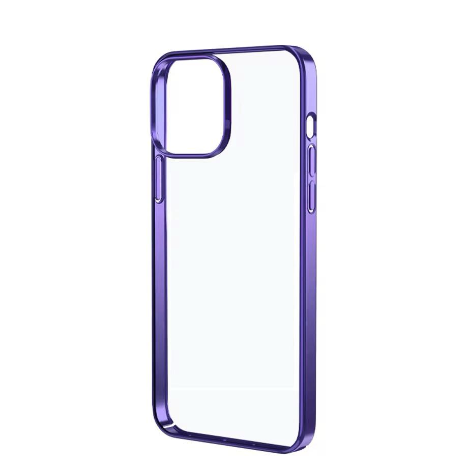 Premium Side Crome Back Transparent Case for iPhone 16 Pro Max