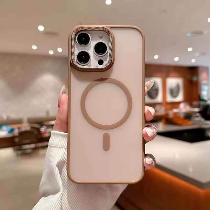 Premium Smoke Matte Magsafe Case With Camera Chrome Protection For iPhone 12