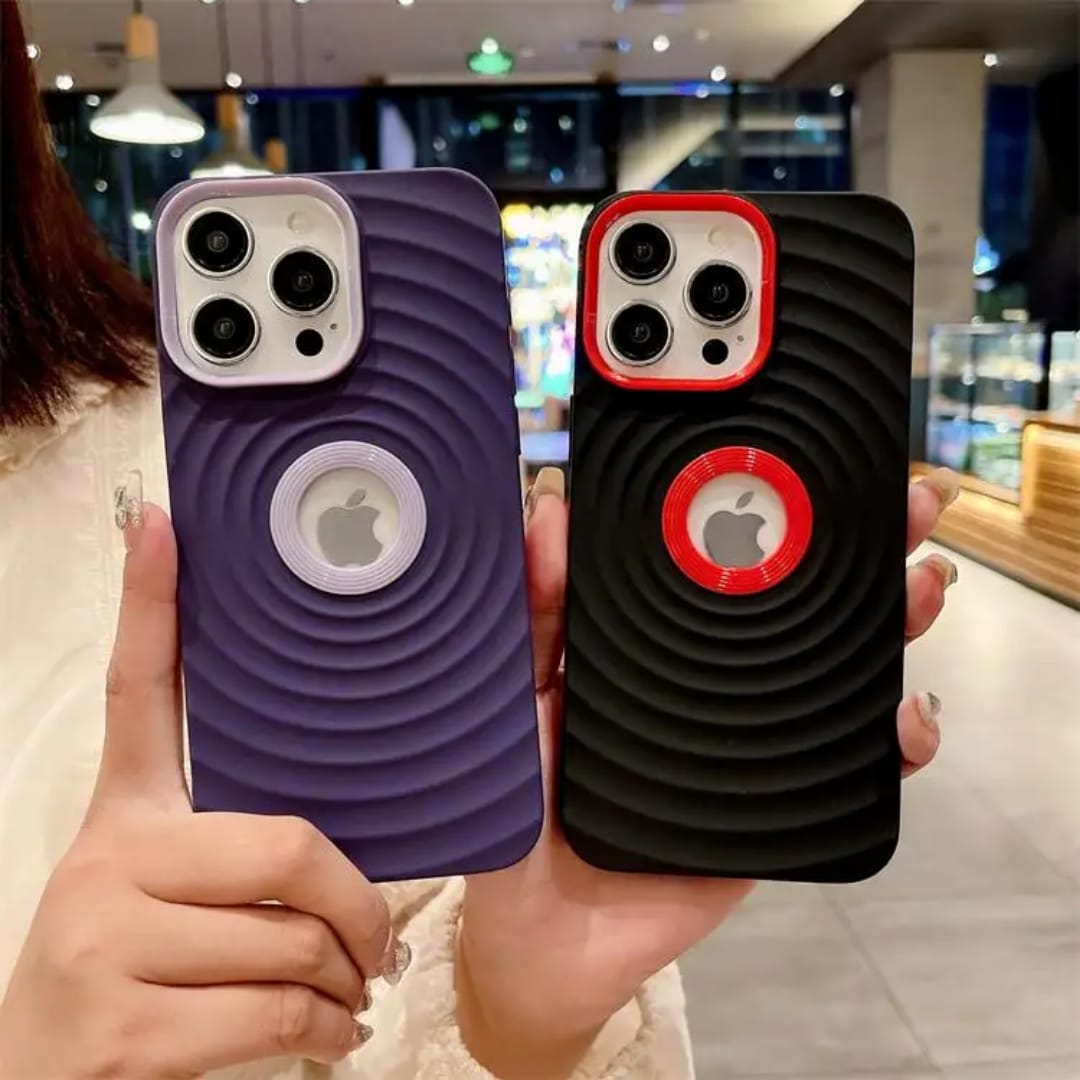 Premium Silicon Designer Protective Case With Logo Cut For iPhone 15 Pro Max