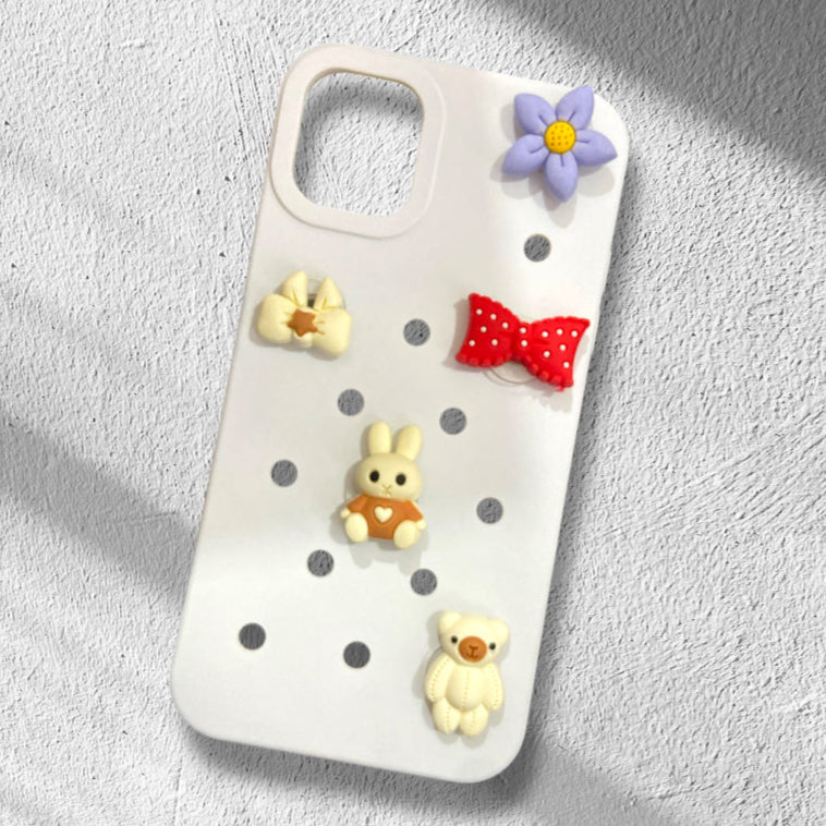 Premium Soft Silicon Teddy Embossed Protective Case For iPhone 11