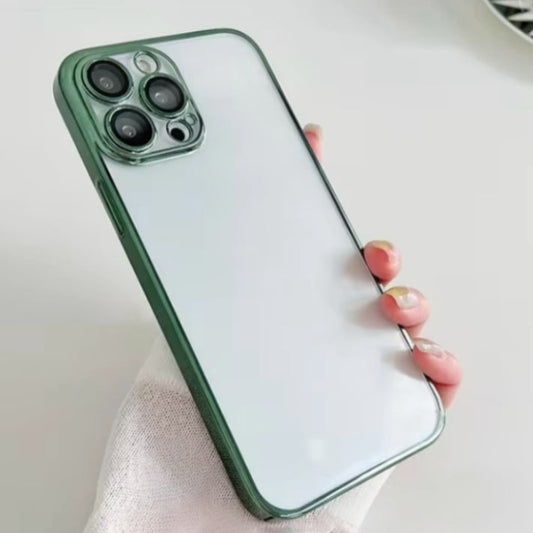 Premium Chrome Transparent Protective Case With Camera Protection For iPhone 11 Pro