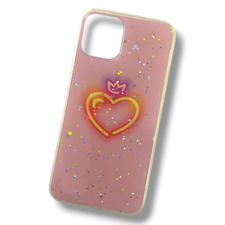 Premium Sparkle Glitter Heart Protective Case For iPhone 11 Pro