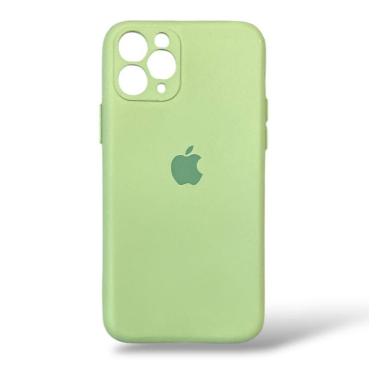Premium Soft Silicon Logo Protective Case With Camera Protection For iPhone 11 Pro