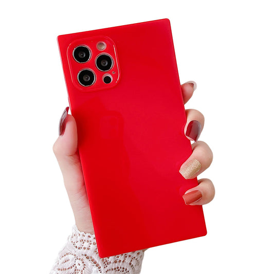 Premium Soft Silicon Square Plain Protective Case With Camera Protection For iPhone 11 Pro