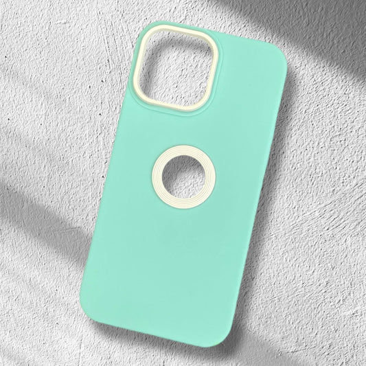 Premium Soft Silicon Logo Cut Protective Case For iPhone 12 Pro Max