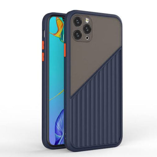 Premium Silicon Embossed Smoke Matte Protective Case For iPhone 11 Pro