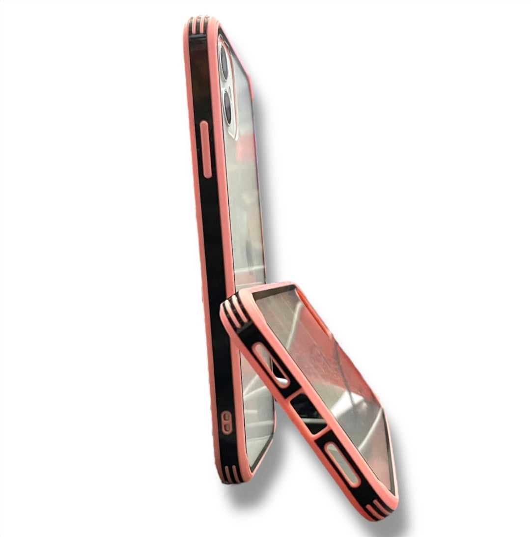 Premium Side Colour Transparent Protective Case For iPhone 11