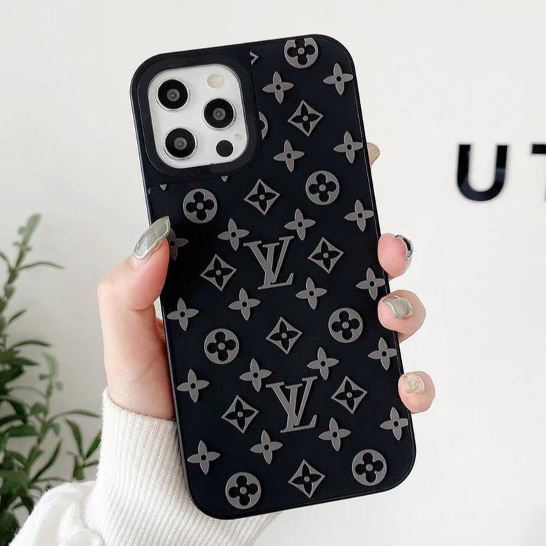 Premium Silicon Embossed Protective Case For iPhone 12/12 pro