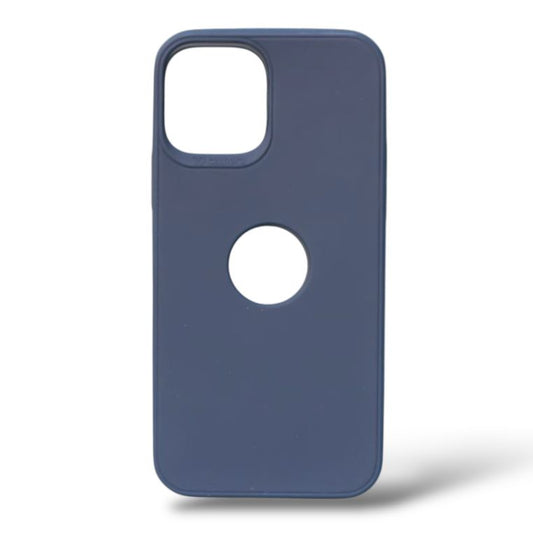 Premium Soft Silicon Logo Cut Protective Case For iPhone 12/12 Pro