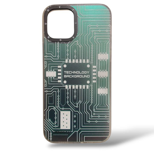 Premium Dual Shade Printed Protective Case For iPhone 12/12 Pro