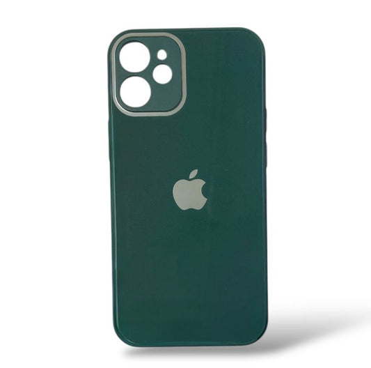 Premium Glass Logo Protective Case With Camera Protection For iPhone 12 Mini