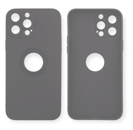 Premium Soft Silicon Logo Cut Protective Case With Camera Protection For iPhone 12