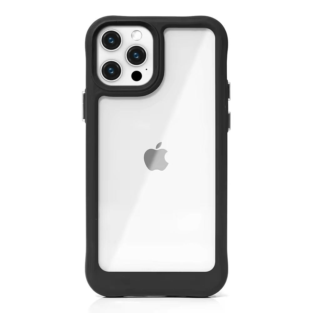 Premium Side Matte Colour Transparent Protective Case For iPhone 12 Pro Max