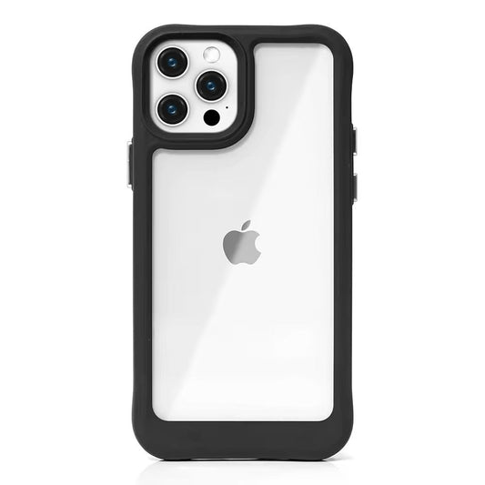 Premium Side Matte Colour Transparent Protective Case For iPhone 12 Pro Max
