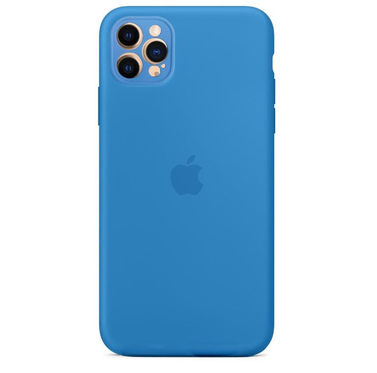 Premium Soft Silicon Logo Protective Case With Camera Protection For iPhone 12 Pro
